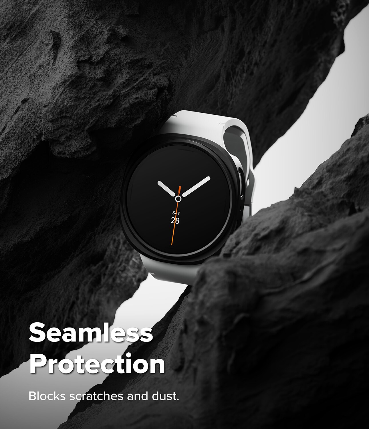 Cover Slim (2 pezzi) Samsung Galaxy Watch 8 40mm Matte Black & Clear