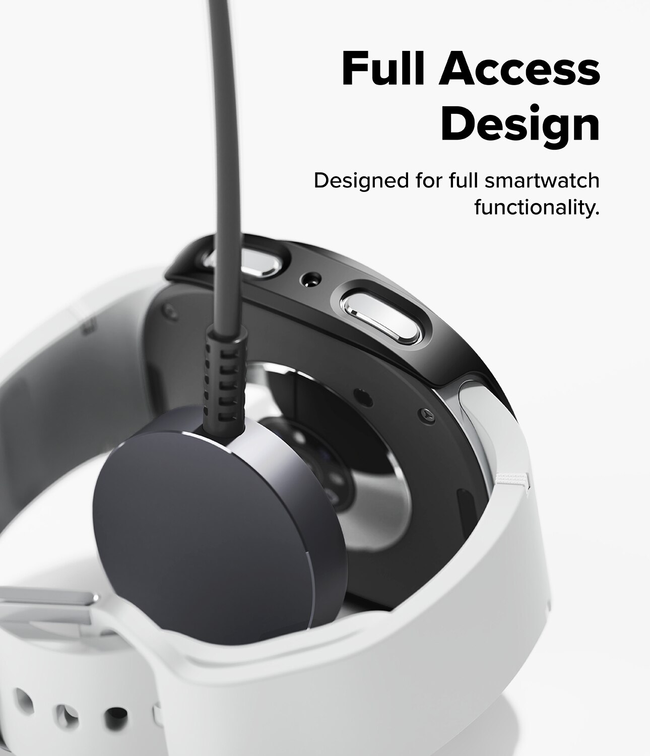 Cover Slim (2 pezzi) Samsung Galaxy Watch 8 40mm Matte Black & Clear