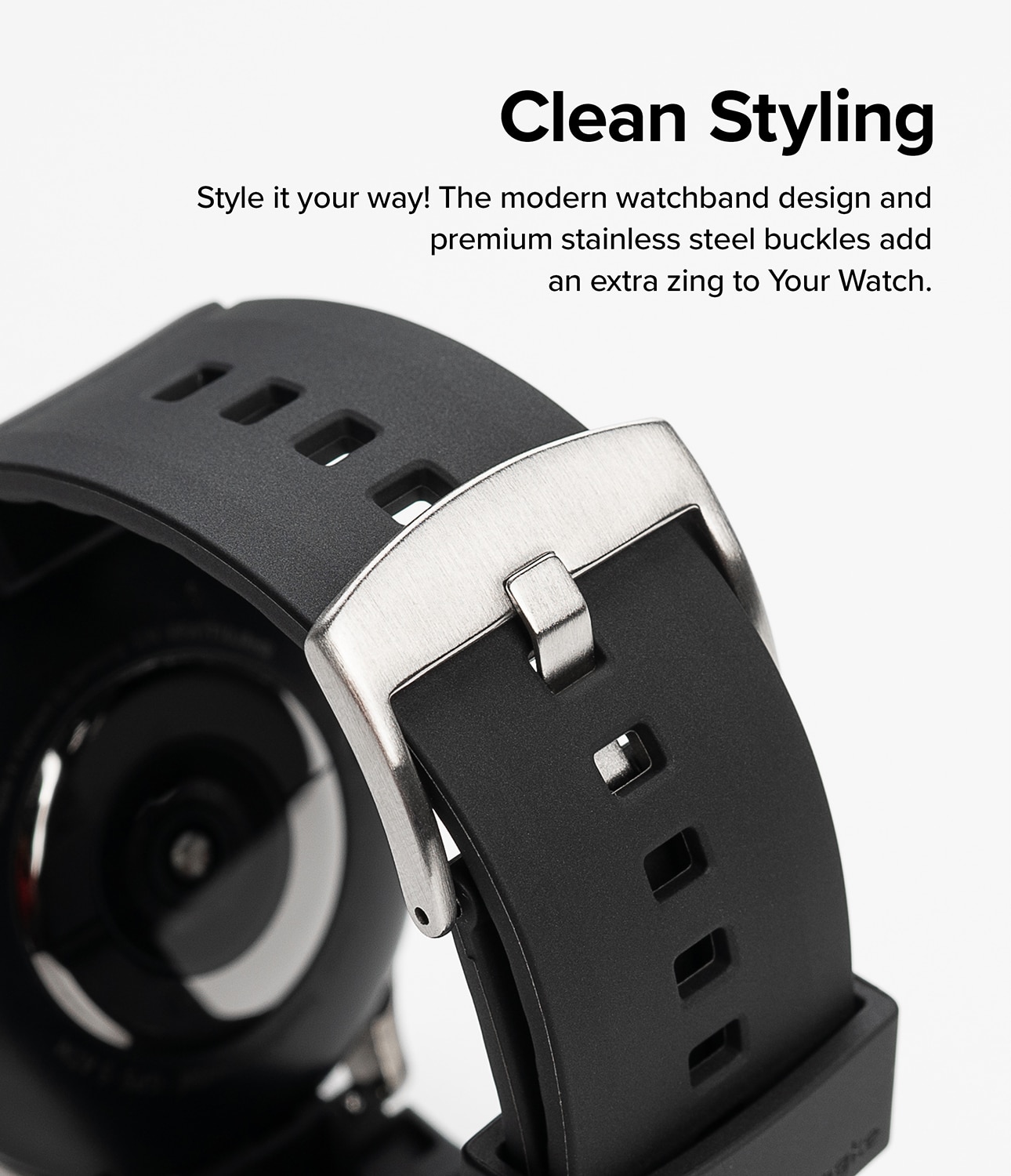 Rubber One Bold Band Withings ScanWatch Nova Black