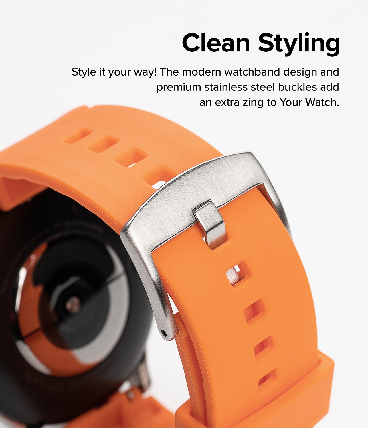 Rubber One Bold Band Samsung Galaxy Watch 4 Classic 42mm Orange