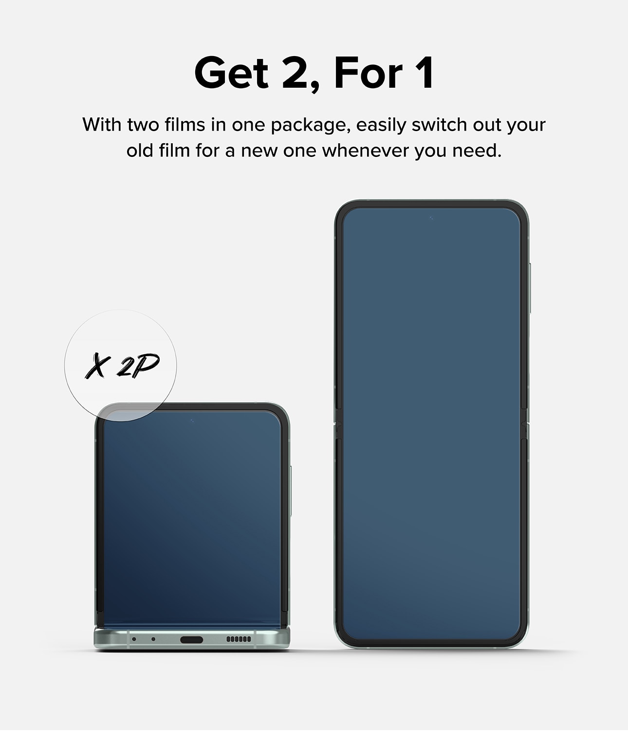 Dual Easy Screen Protector (2 pezzi) Samsung Galaxy Z Flip 5
