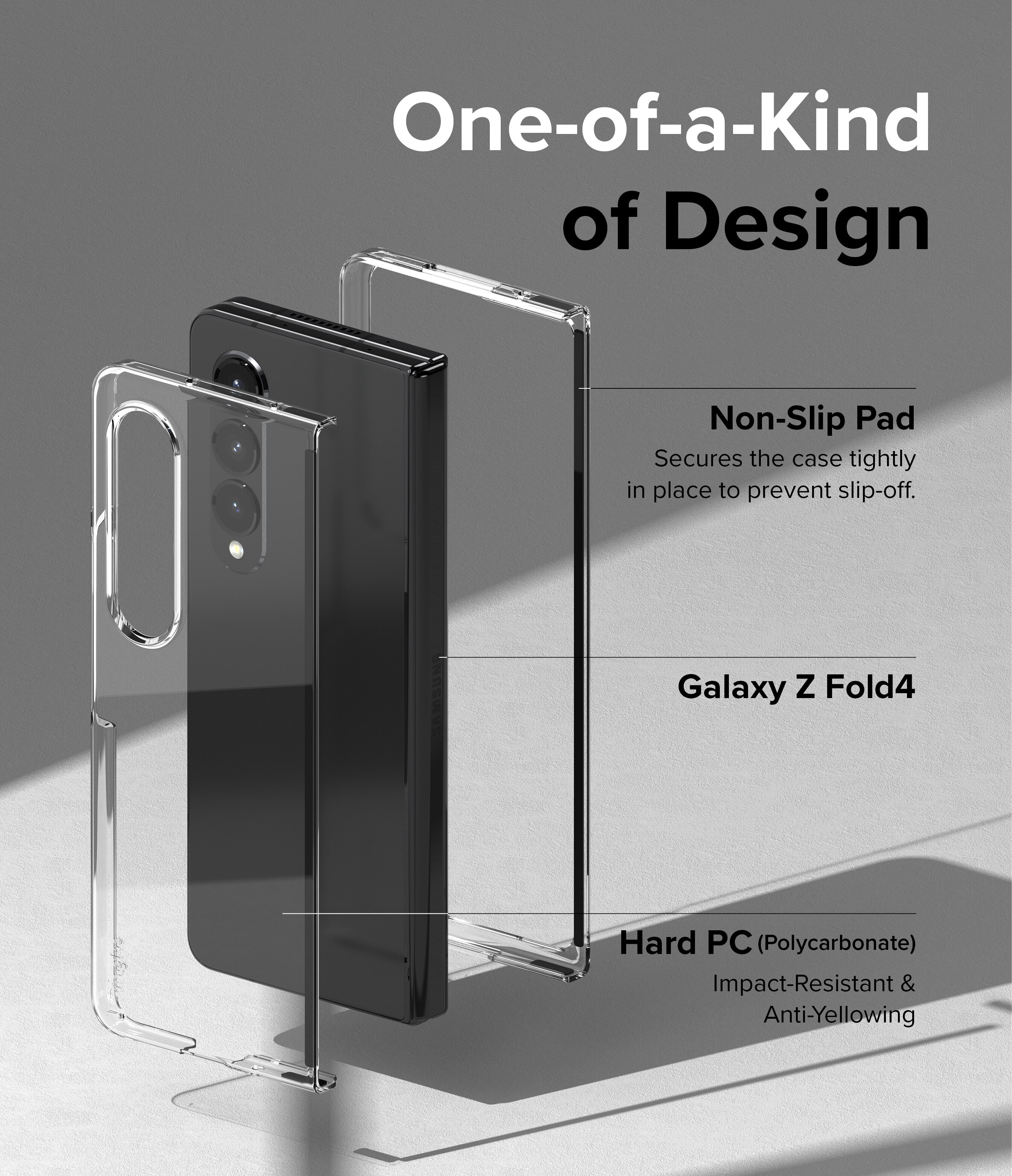 Cover Slim Samsung Galaxy Z Fold 4, Trasparente
