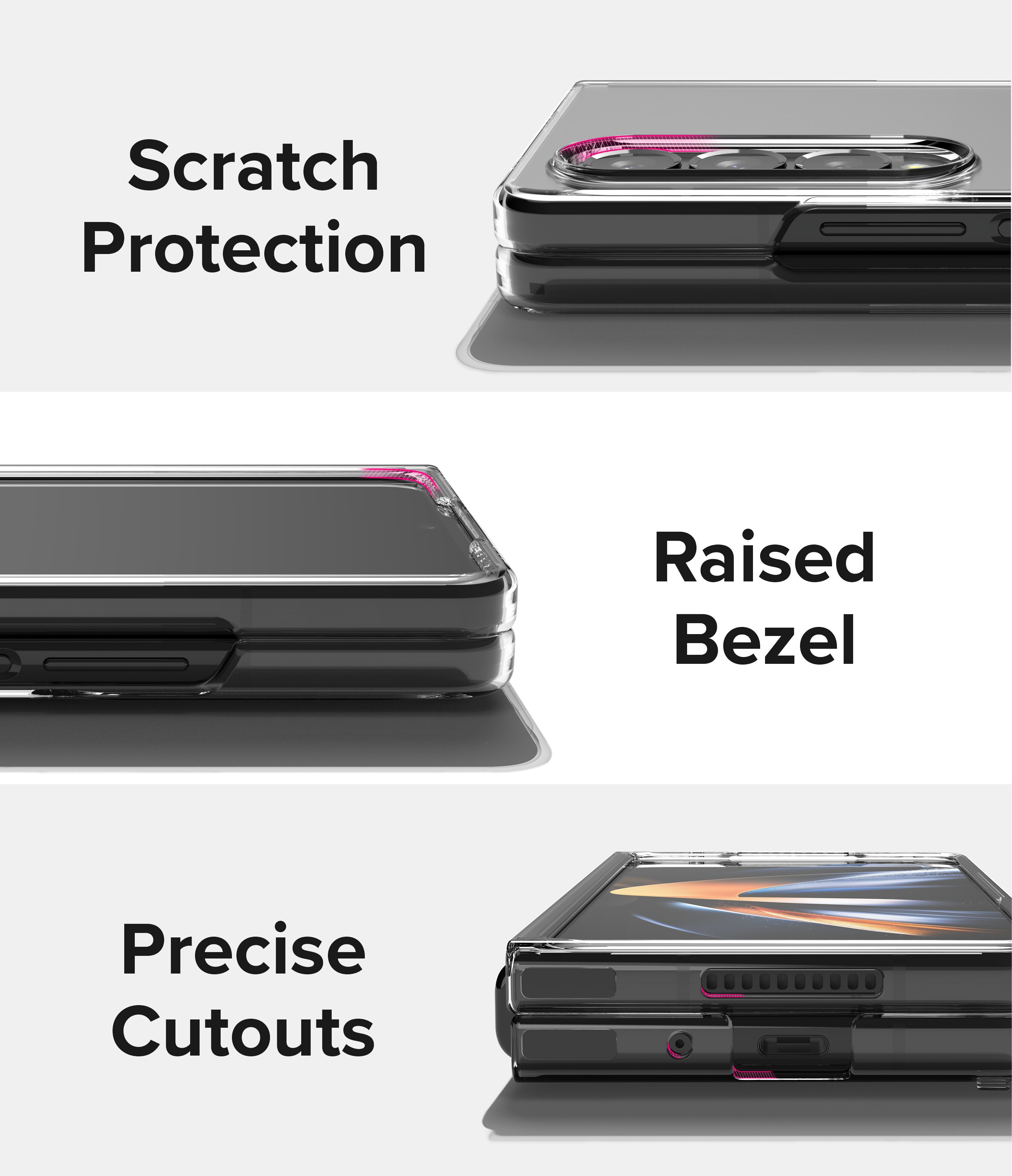 Cover Slim Samsung Galaxy Z Fold 4, Trasparente
