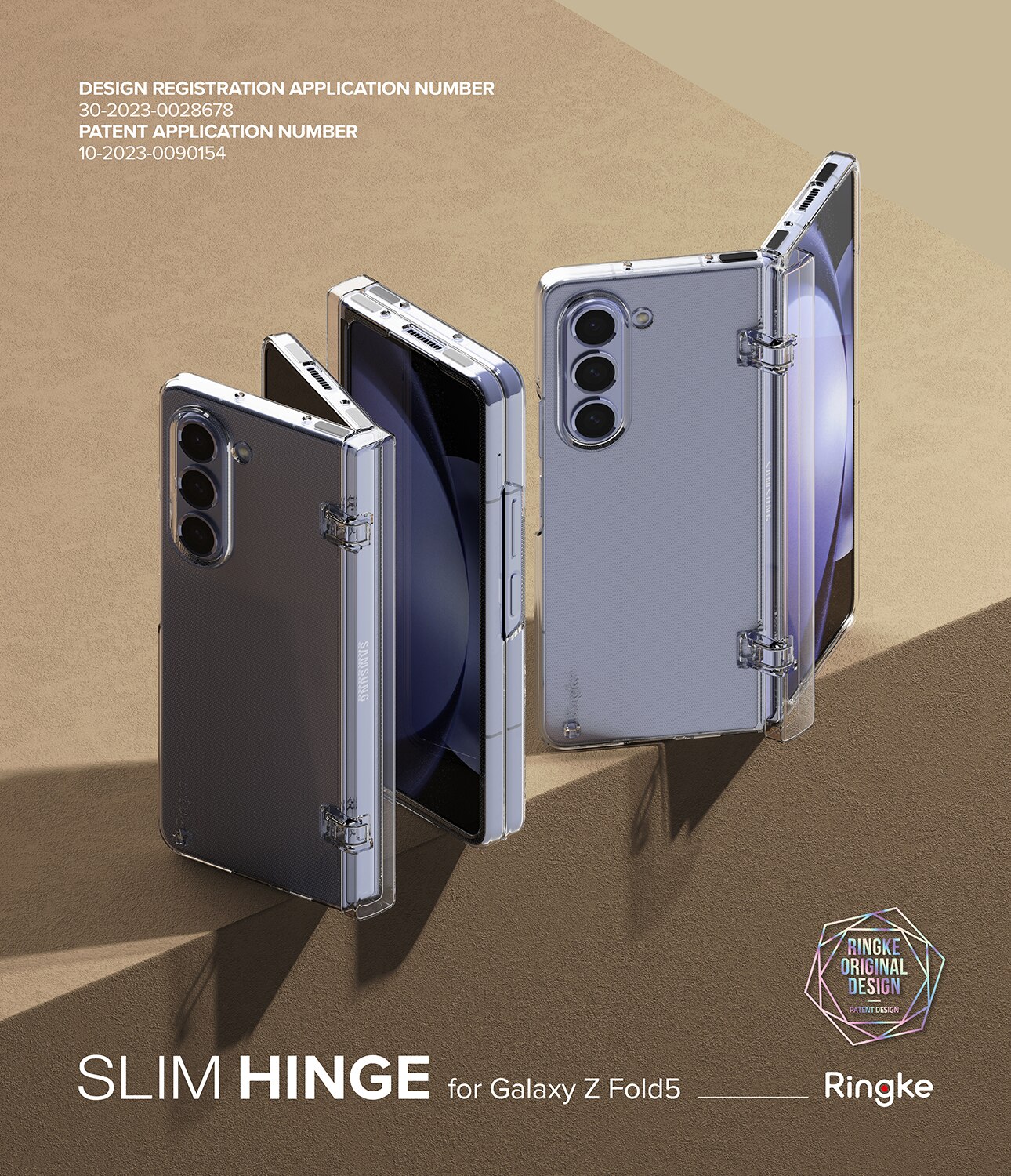 Cover Slim Hinge Samsung Galaxy Z Fold 5 Clear