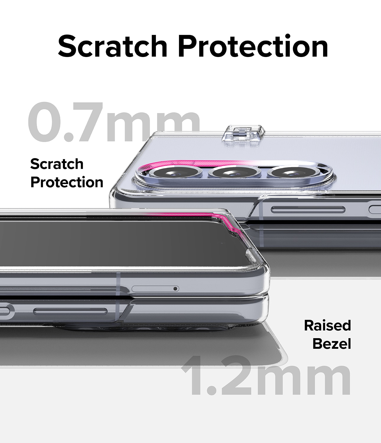 Cover Slim Hinge Samsung Galaxy Z Fold 5 Clear