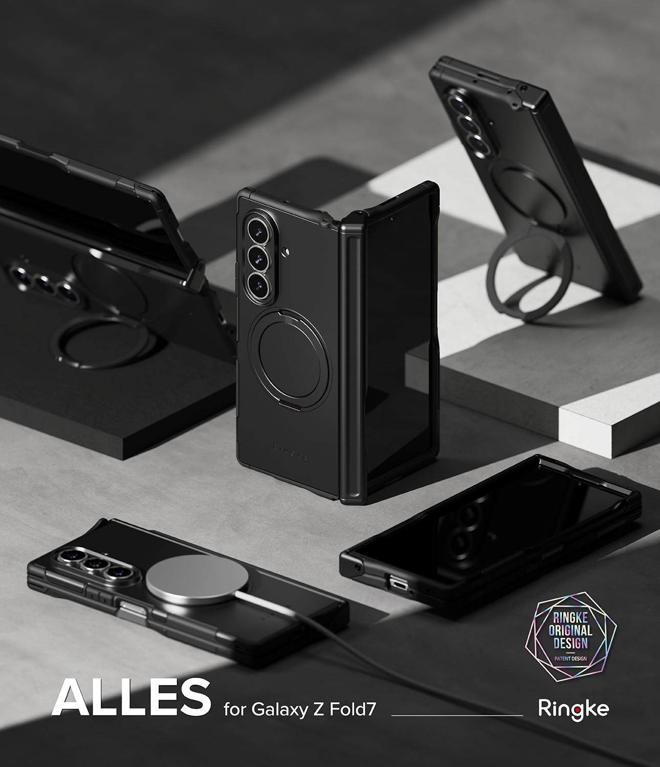 Alles Magnetic Cover Samsung Galaxy Z Fold 7 nero