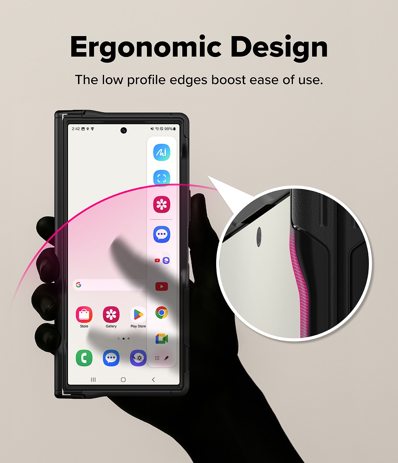 Alles Magnetic Cover Samsung Galaxy Z Fold 7 nero
