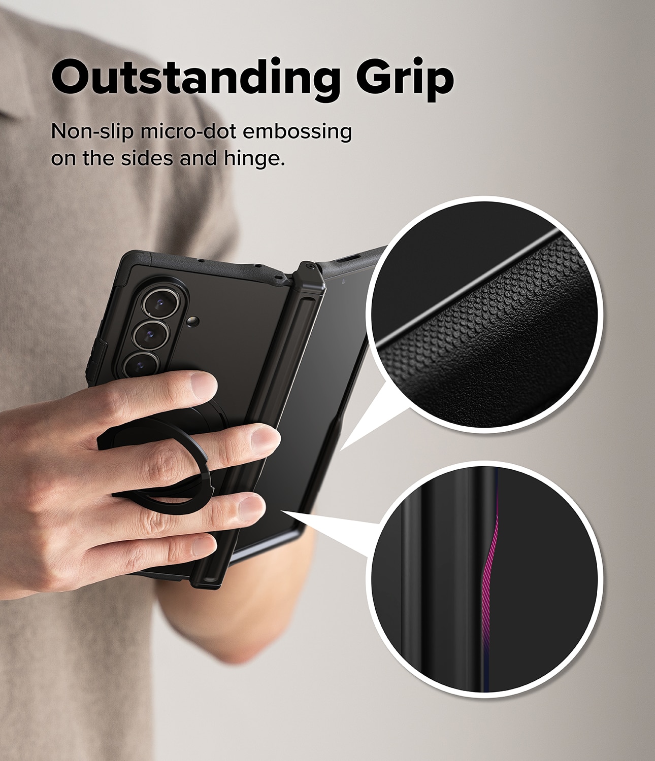 Alles Magnetic Cover Samsung Galaxy Z Fold 7 nero