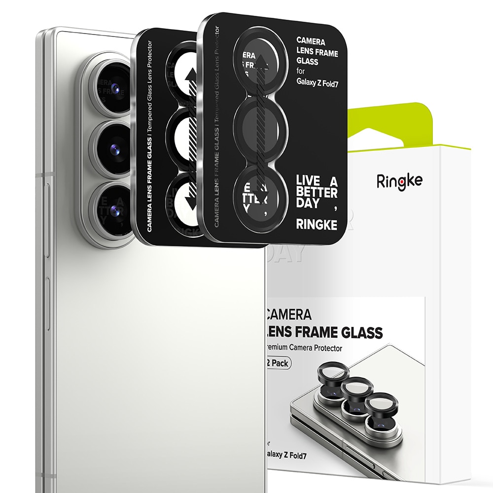 Camera Lens Frame Glass (2 pezzi) Samsung Galaxy Z Fold 7 Black