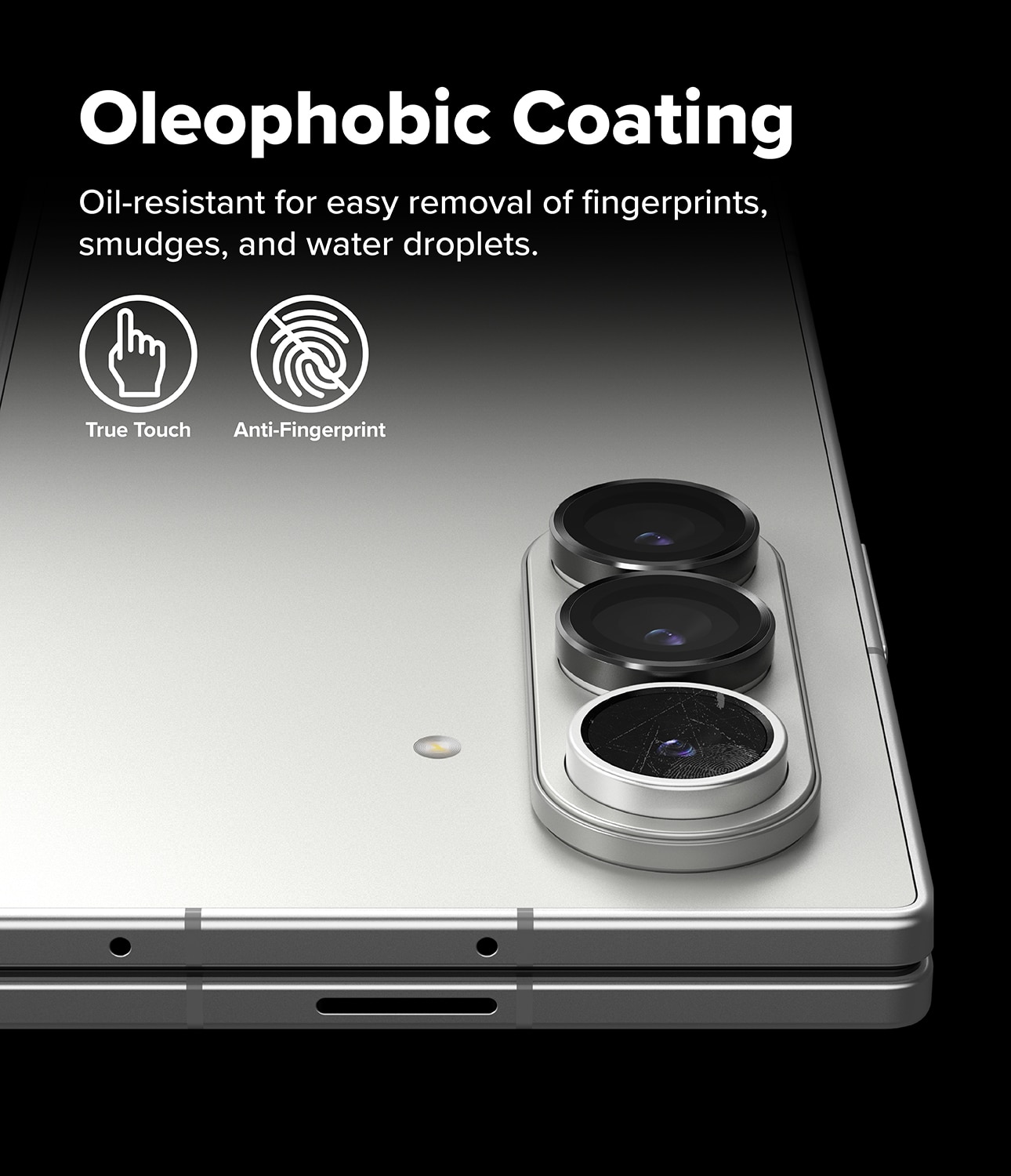 Camera Lens Frame Glass (2 pezzi) Samsung Galaxy Z Fold 7 Black