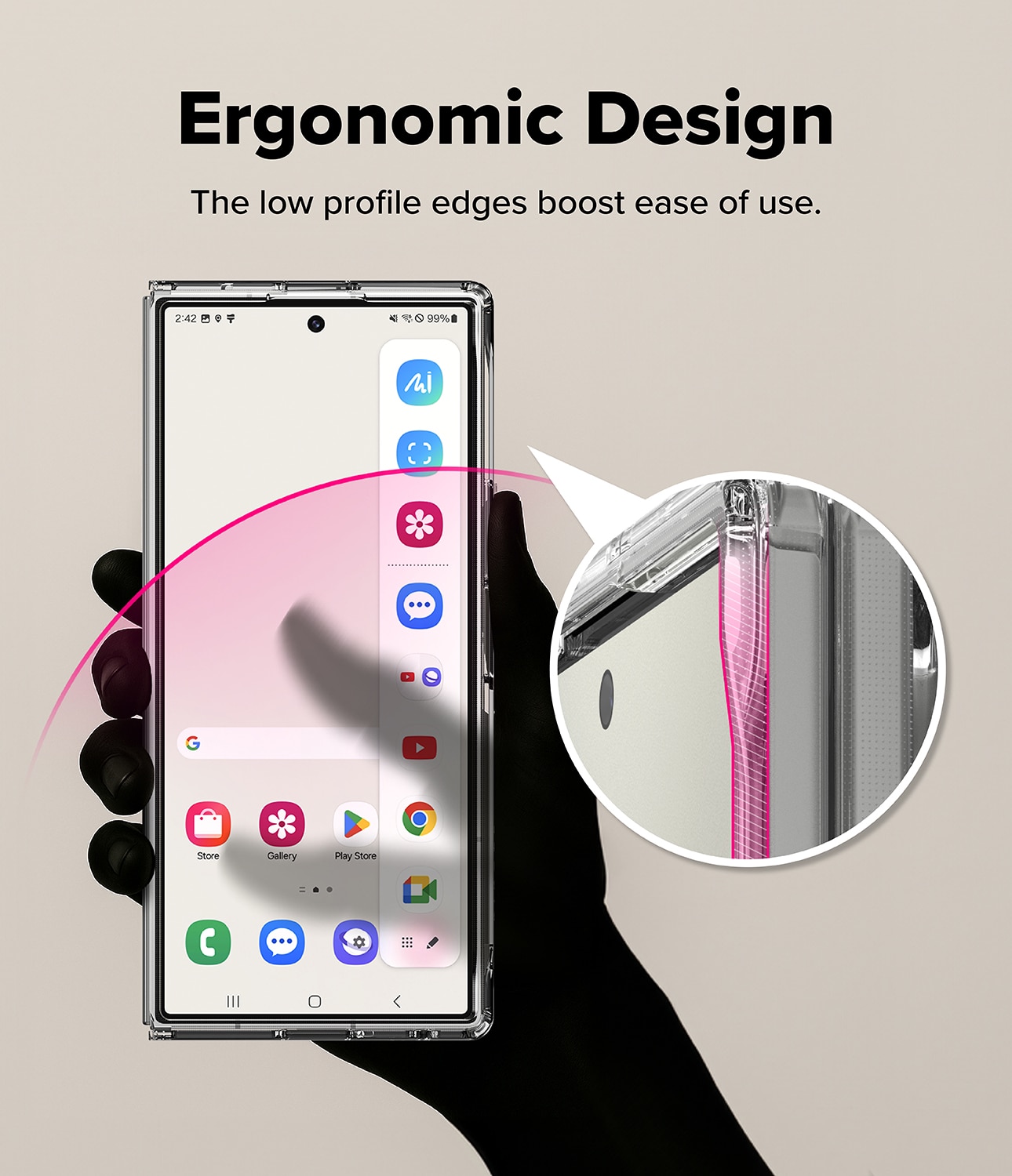 Cover Fusion Samsung Galaxy Z Fold 7 Clear