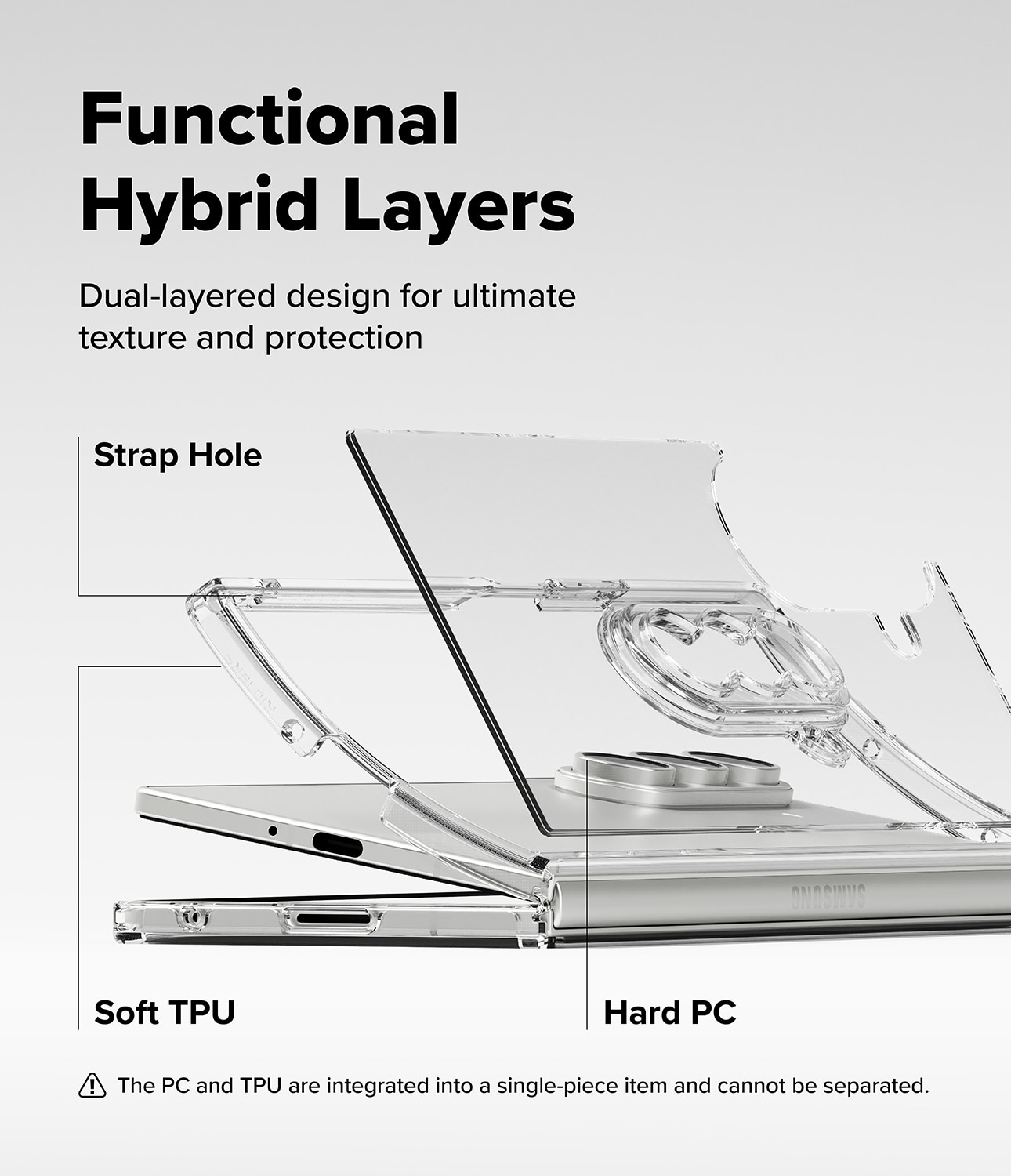 Cover Fusion Samsung Galaxy Z Fold 7 Clear
