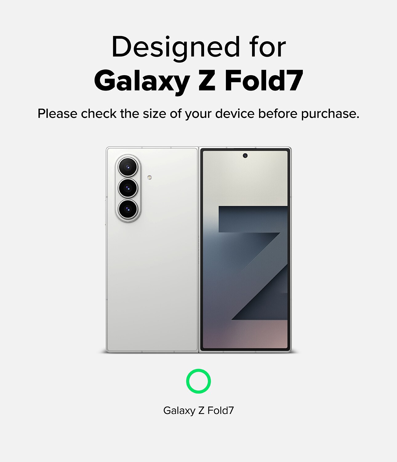 Cover Fusion Magnetic Samsung Galaxy Z Fold 7 Trasparente