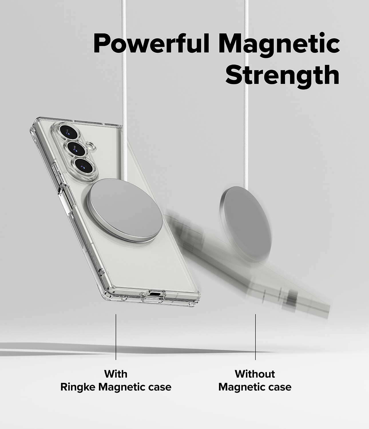 Cover Fusion Magnetic Samsung Galaxy Z Fold 7 Trasparente