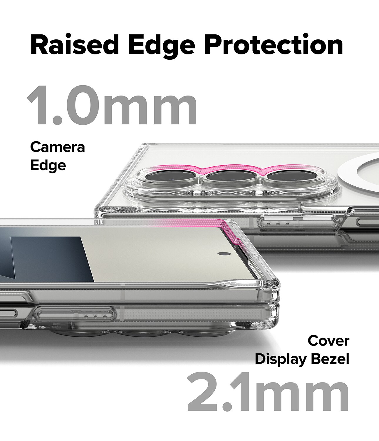 Cover Fusion Magnetic Samsung Galaxy Z Fold 7 Trasparente