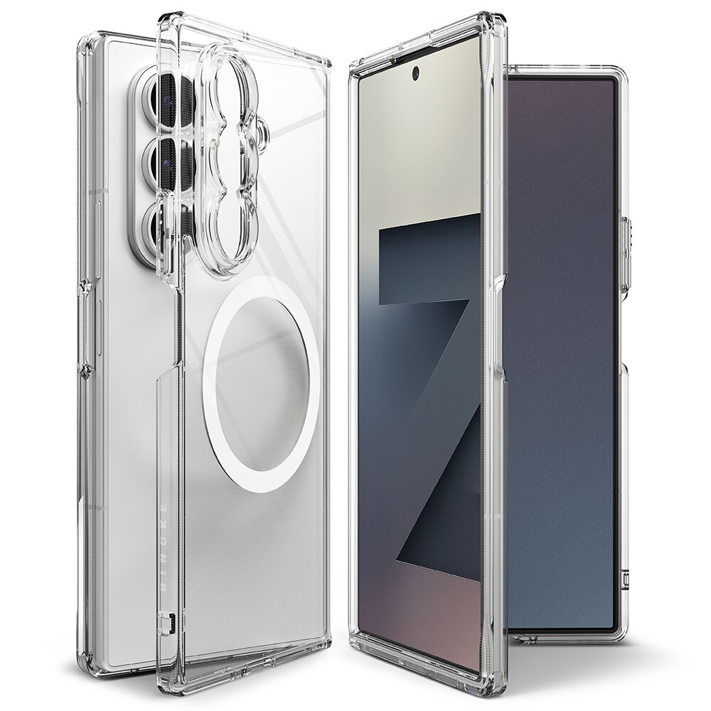 Cover Fusion Magnetic Samsung Galaxy Z Fold 7 Trasparente