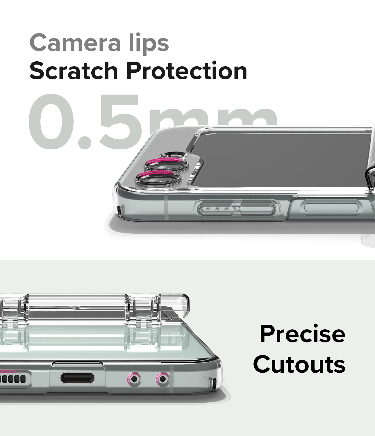 Cover Slim Hinge Samsung Galaxy Z Flip 5 Clear