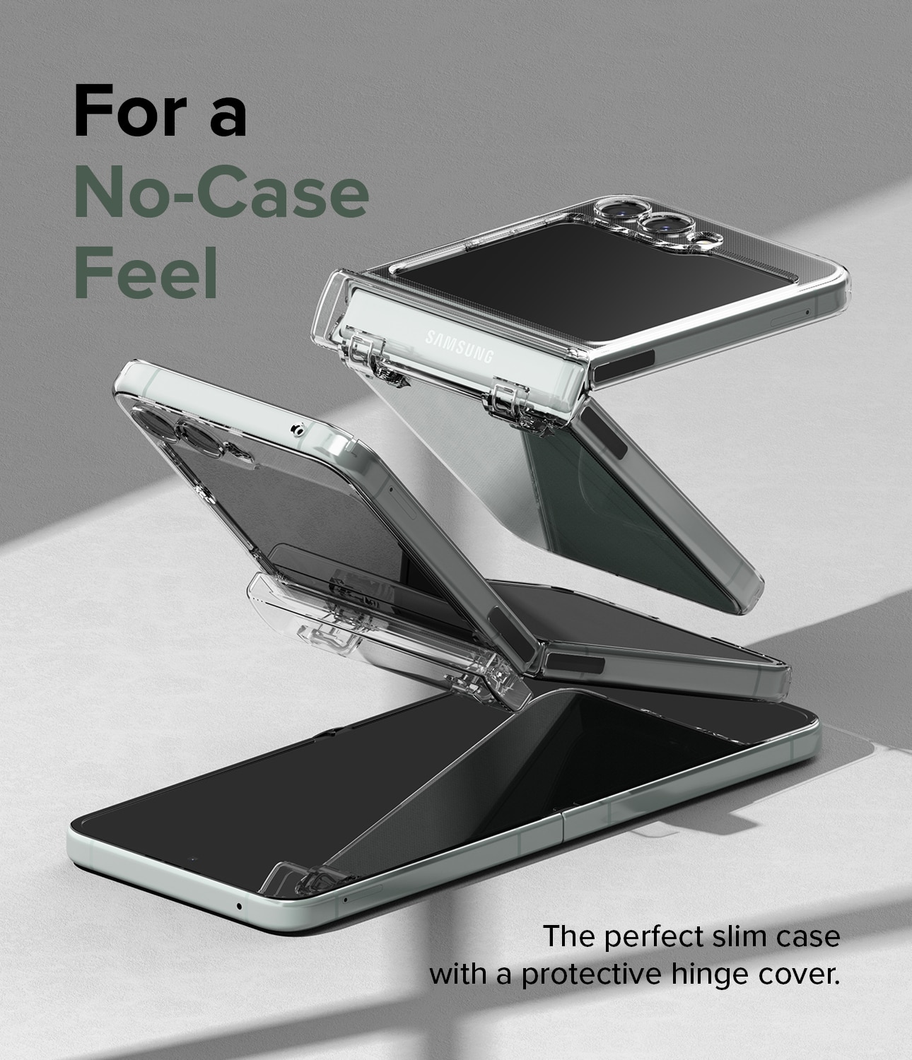 Cover Slim Hinge Samsung Galaxy Z Flip 5 Clear