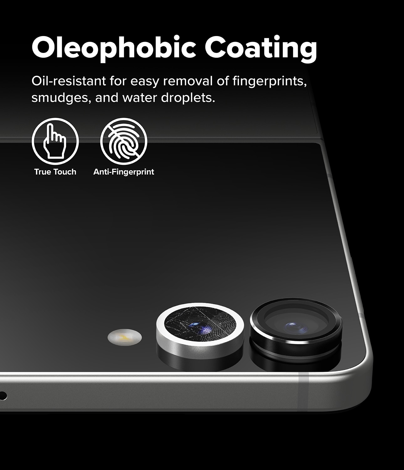 Camera Lens Frame Glass (2 pezzi) Samsung Galaxy Z Flip 7 Black