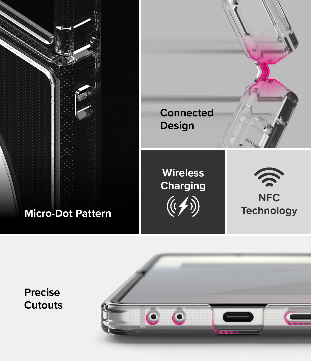 Cover Fusion Magnetic Samsung Galaxy Z Flip 7 Trasparente