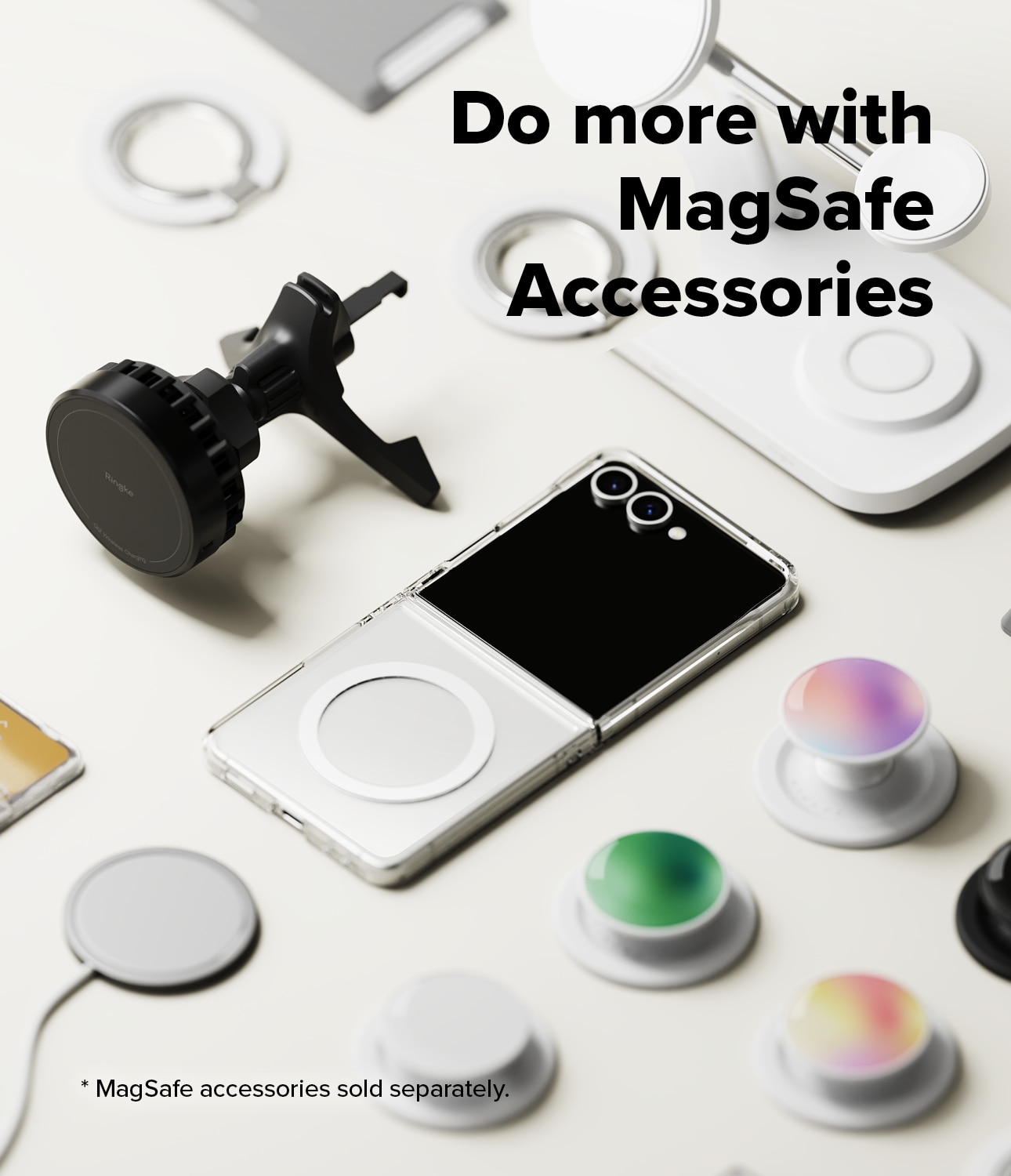 Cover Fusion Magnetic Samsung Galaxy Z Flip 7 Trasparente