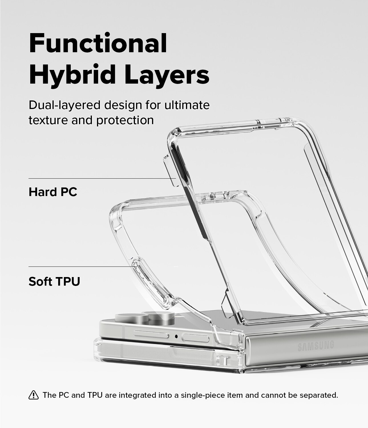 Cover Fusion Magnetic Samsung Galaxy Z Flip 7 Trasparente