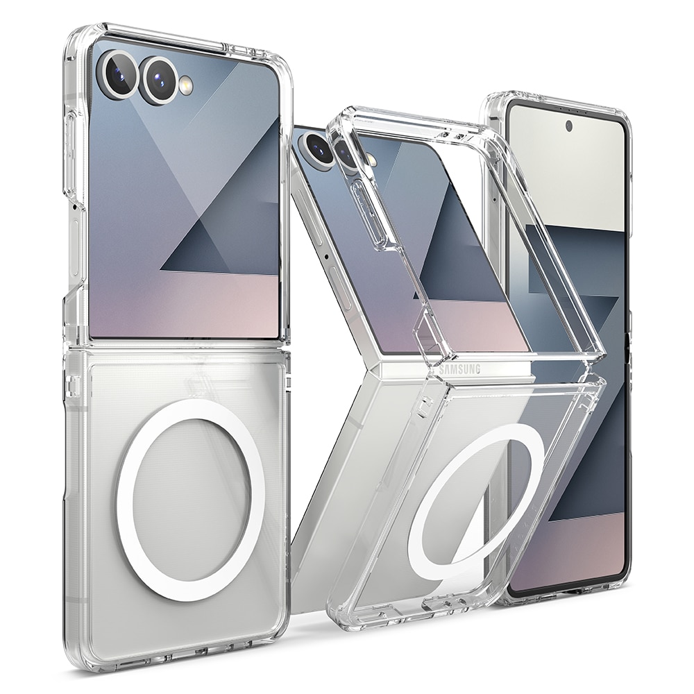 Cover Fusion Magnetic Samsung Galaxy Z Flip 7 Trasparente
