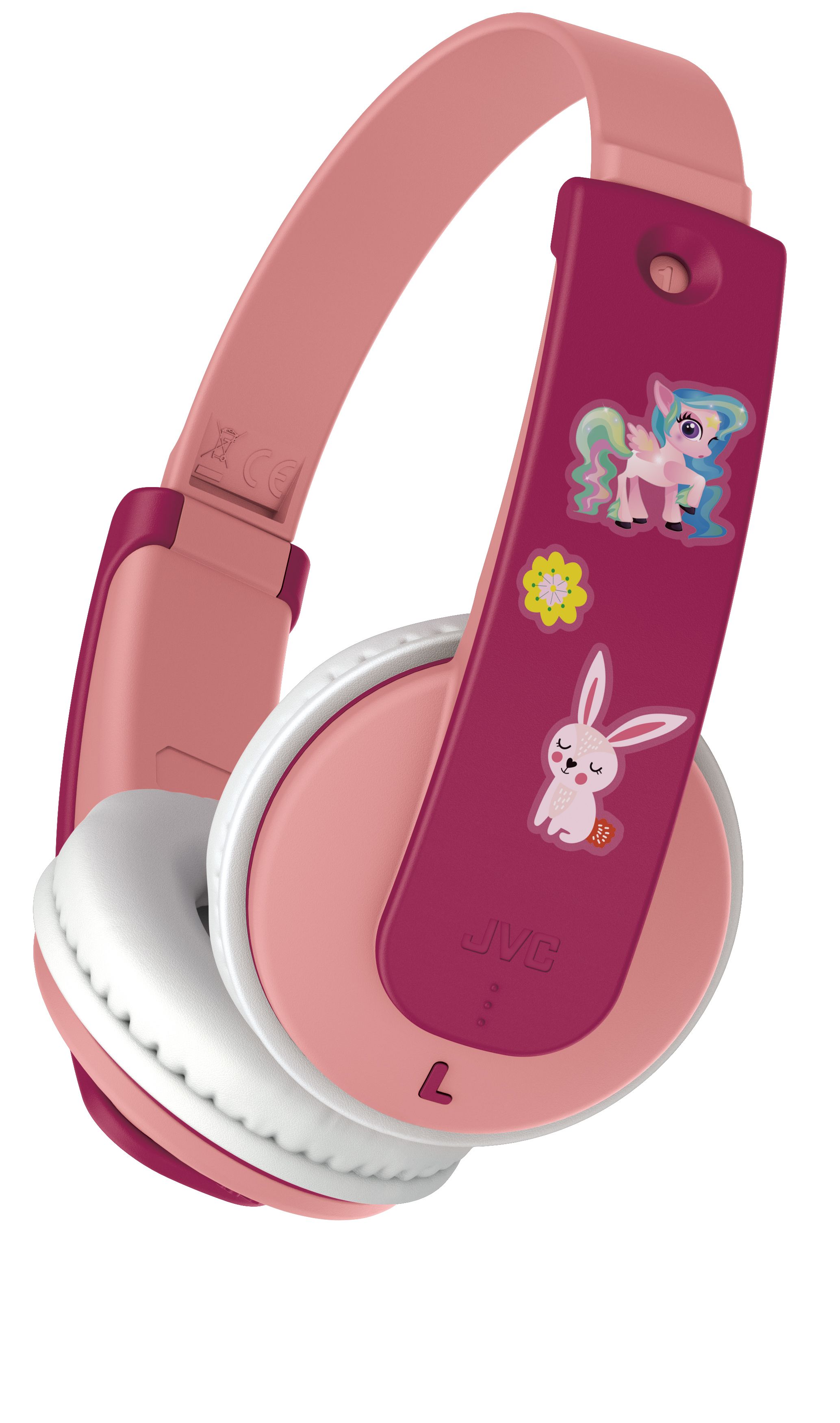 Tinyphones On-Ear Wireless Cuffie per bambini, rosa