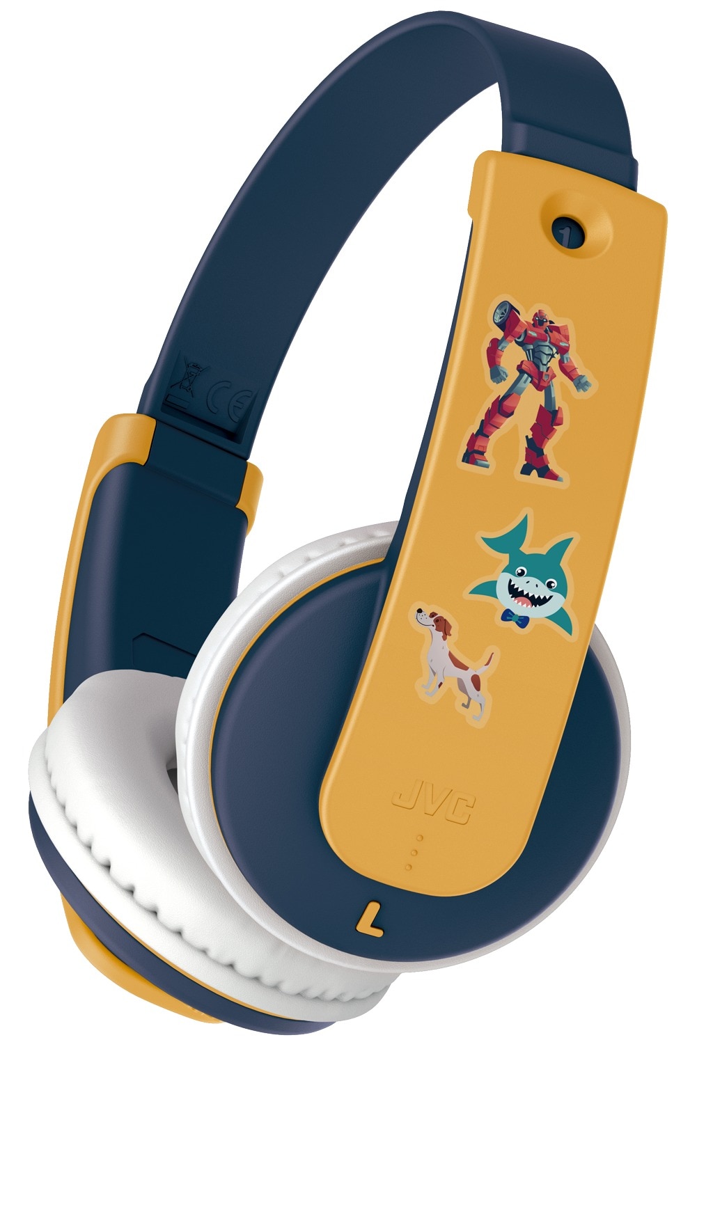 Tinyphones On-Ear Wireless Cuffie per bambini, giallo