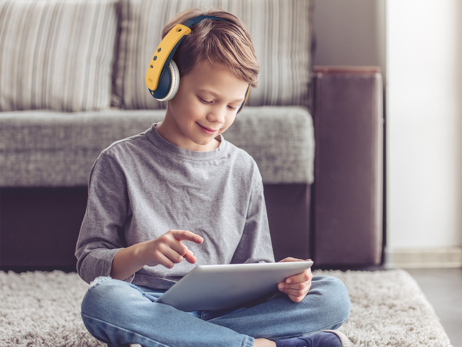 Tinyphones On-Ear Wireless Cuffie per bambini, giallo