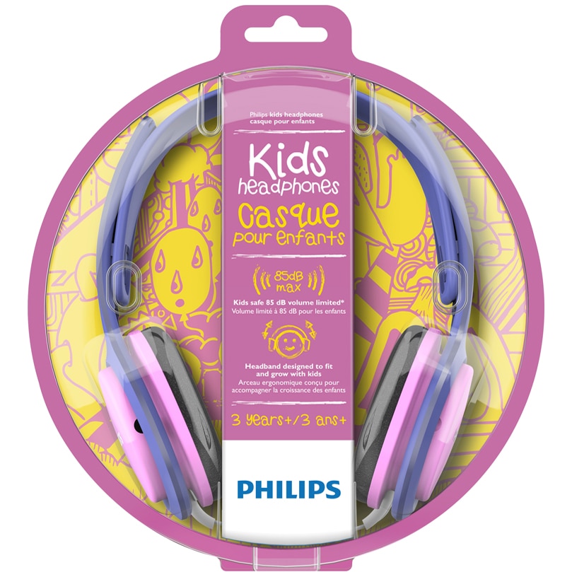 SHK2000 Cuffie On-Ear per bambini, rosa/viola