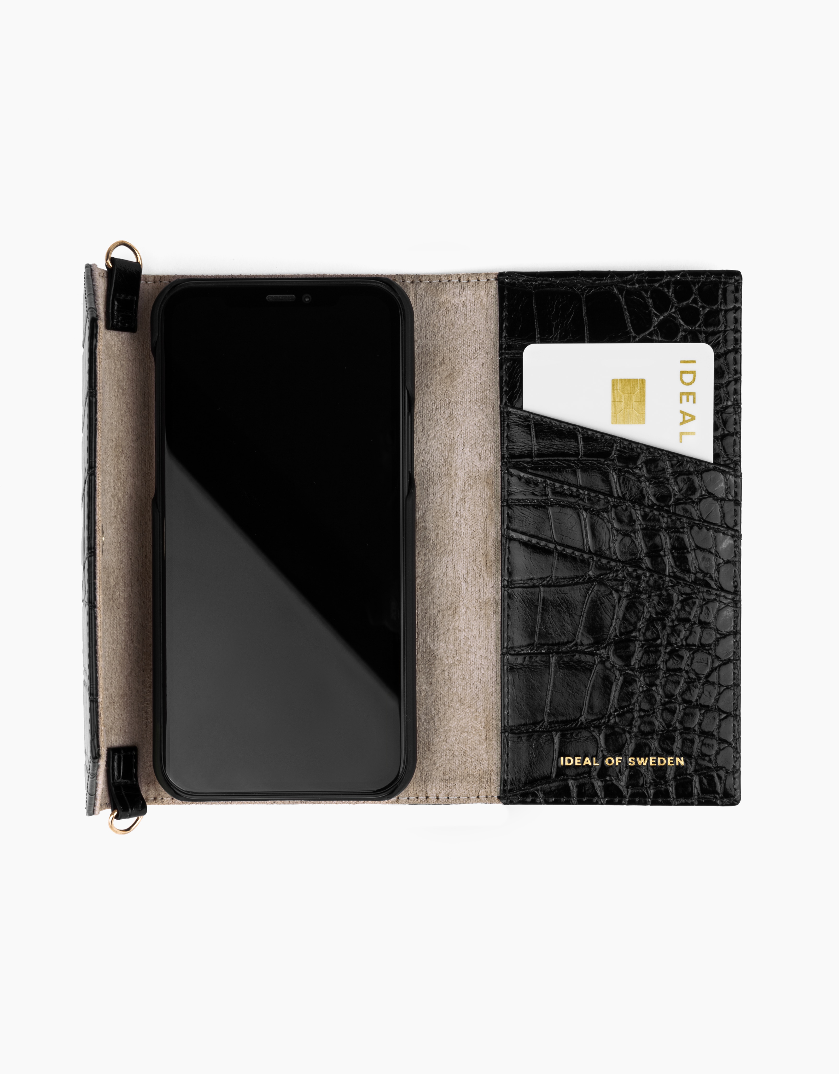 Cassette Clutch iPhone 13 Pro Black Croco