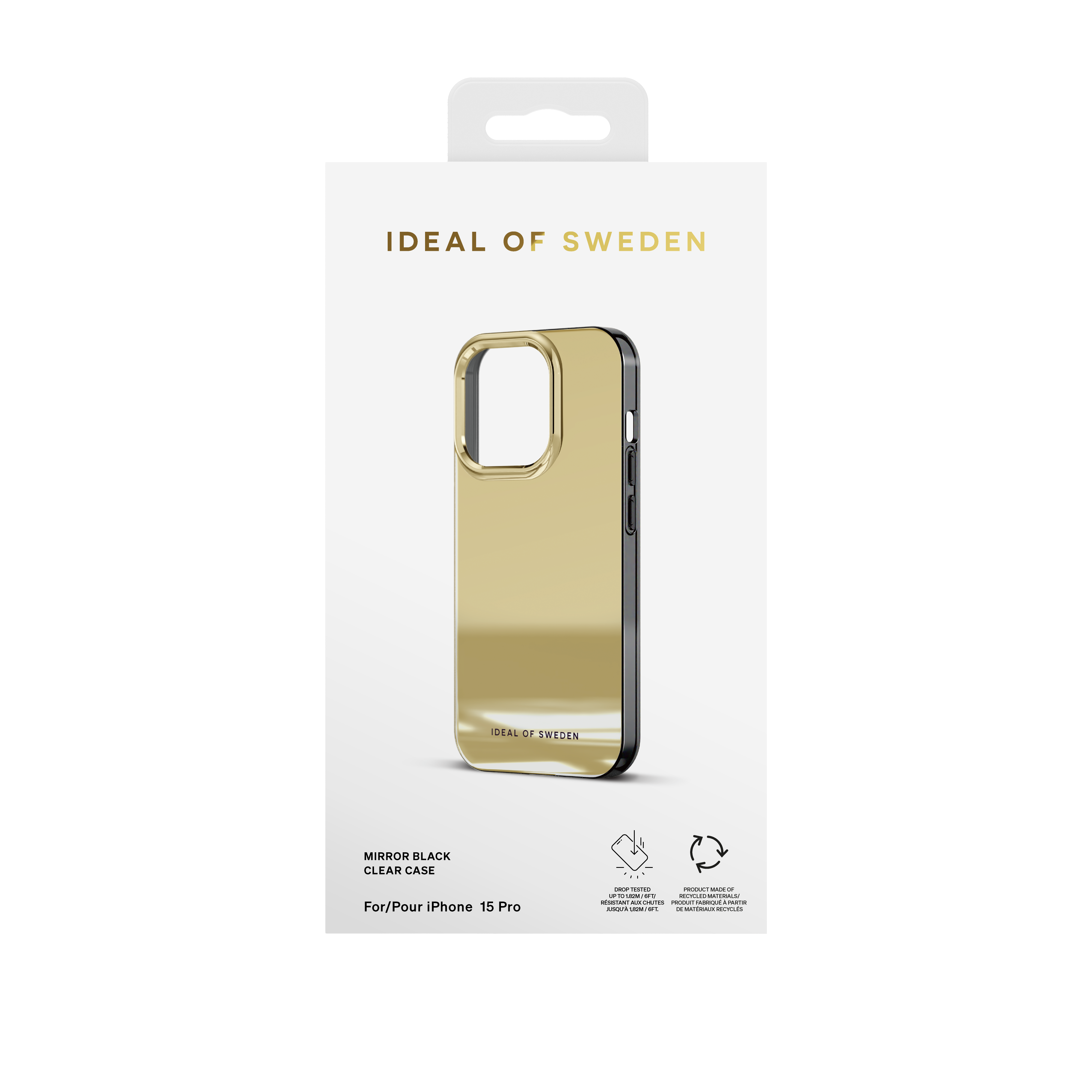 Clear Cover iPhone 15 Pro Mirror Gold