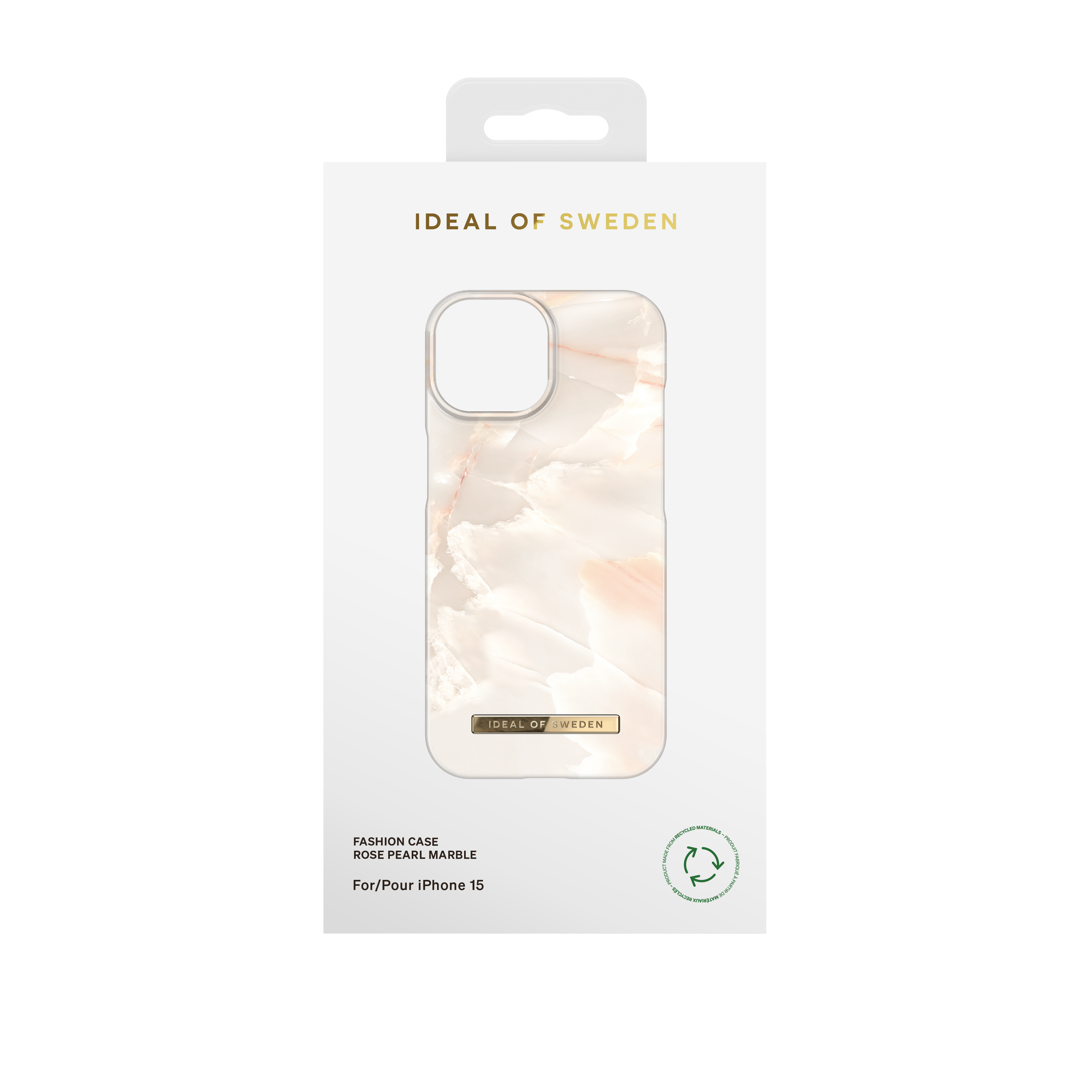 Cover Fashion Case iPhone 15 Rose Pearl Marble