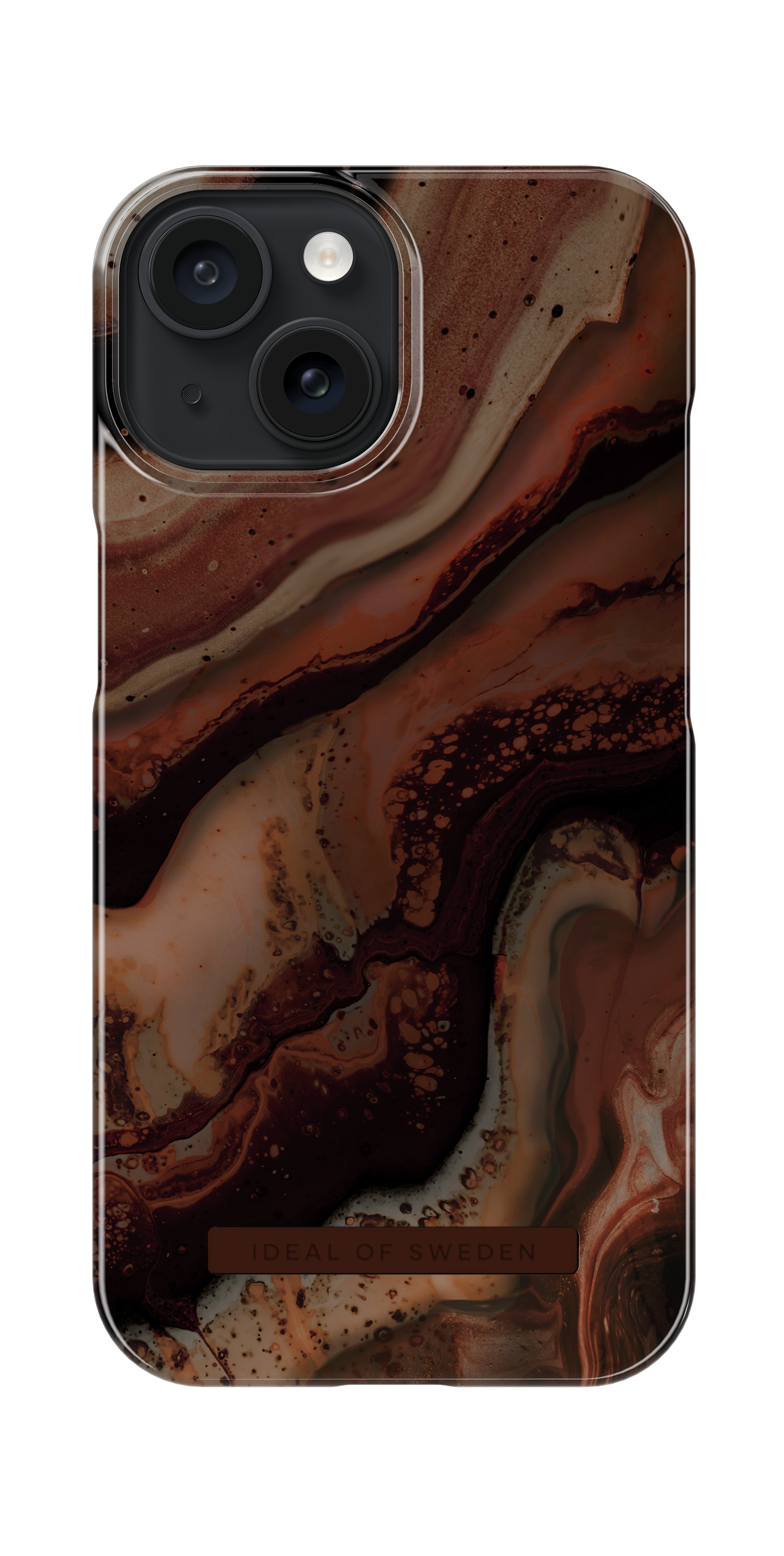 Cover Fashion Case iPhone 15 Dark Amber Marble