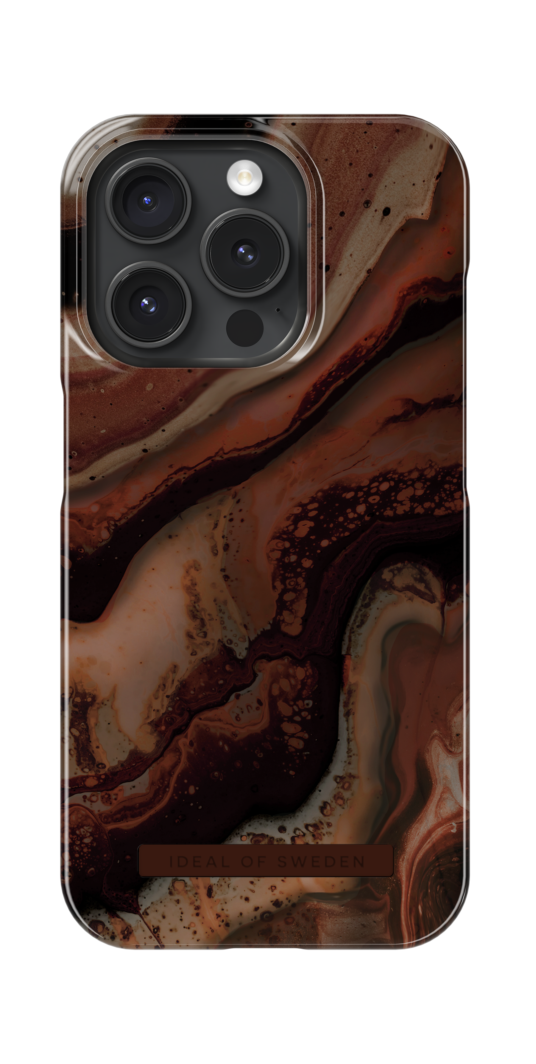 Cover Fashion Case iPhone 15 Pro Dark Amber Marble