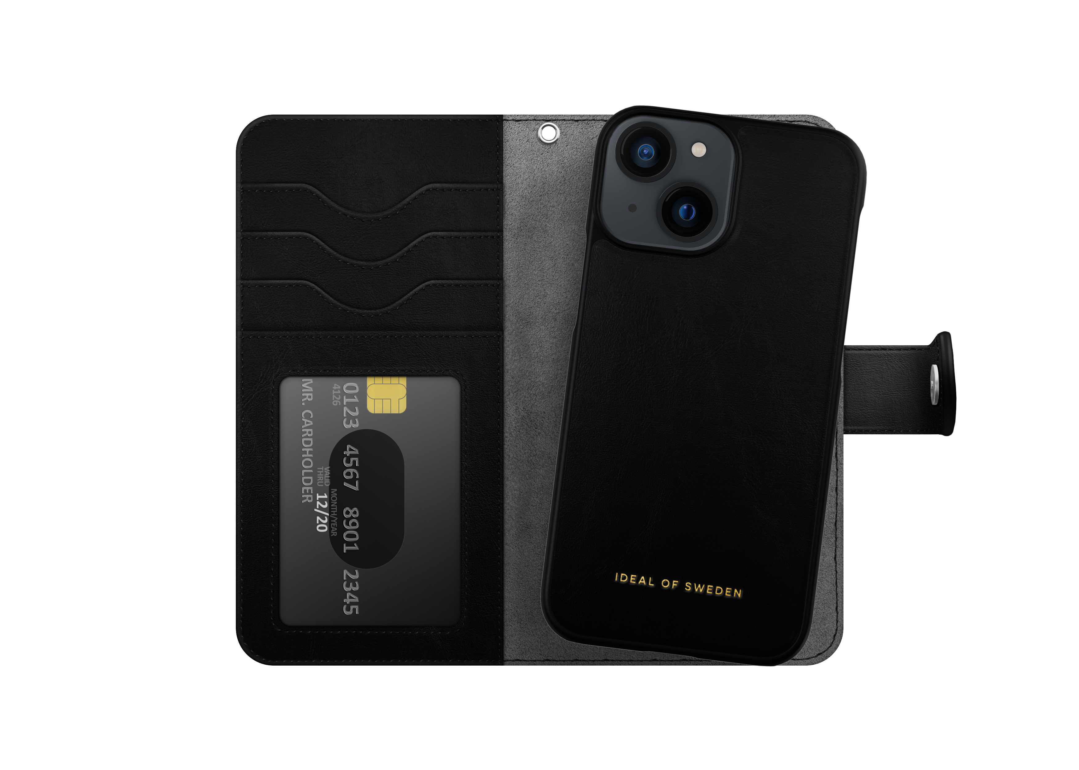 Cover portafoglio Magnet Wallet+ iPhone 12 Mini Black