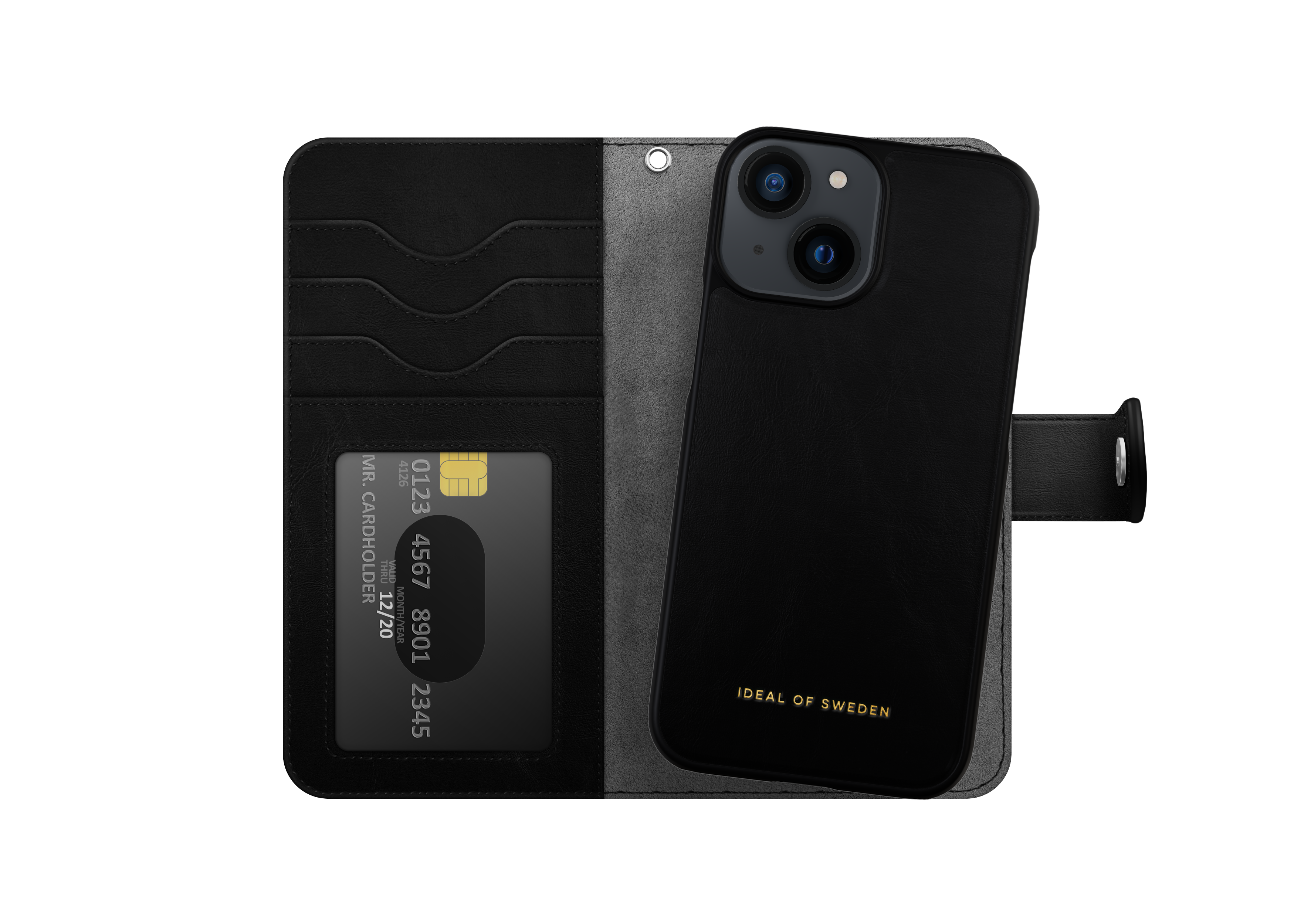 Cover portafoglio Magnet Wallet+ iPhone 13 Mini Black