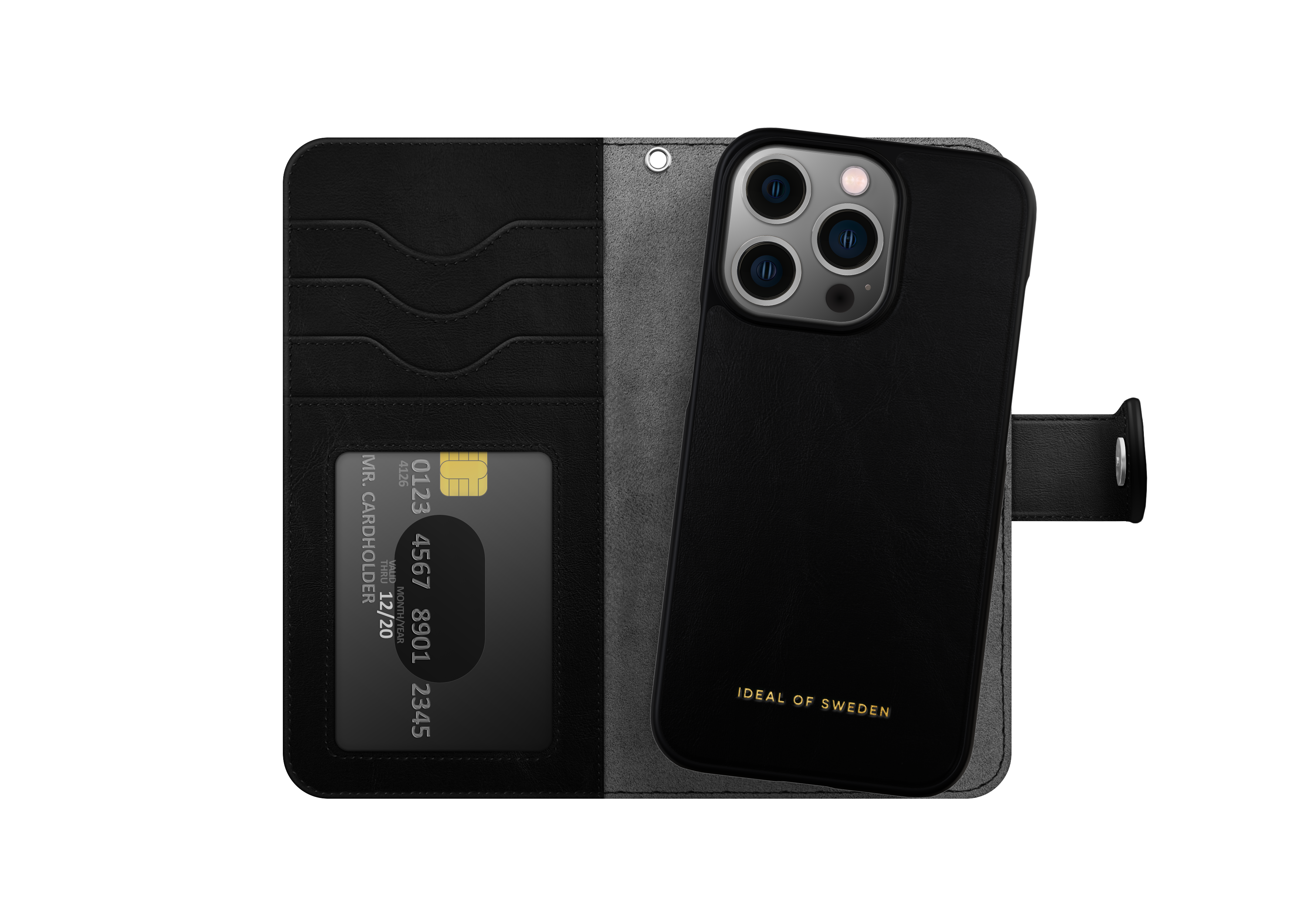 Cover portafoglio Magnet Wallet+ iPhone 13 Pro Black