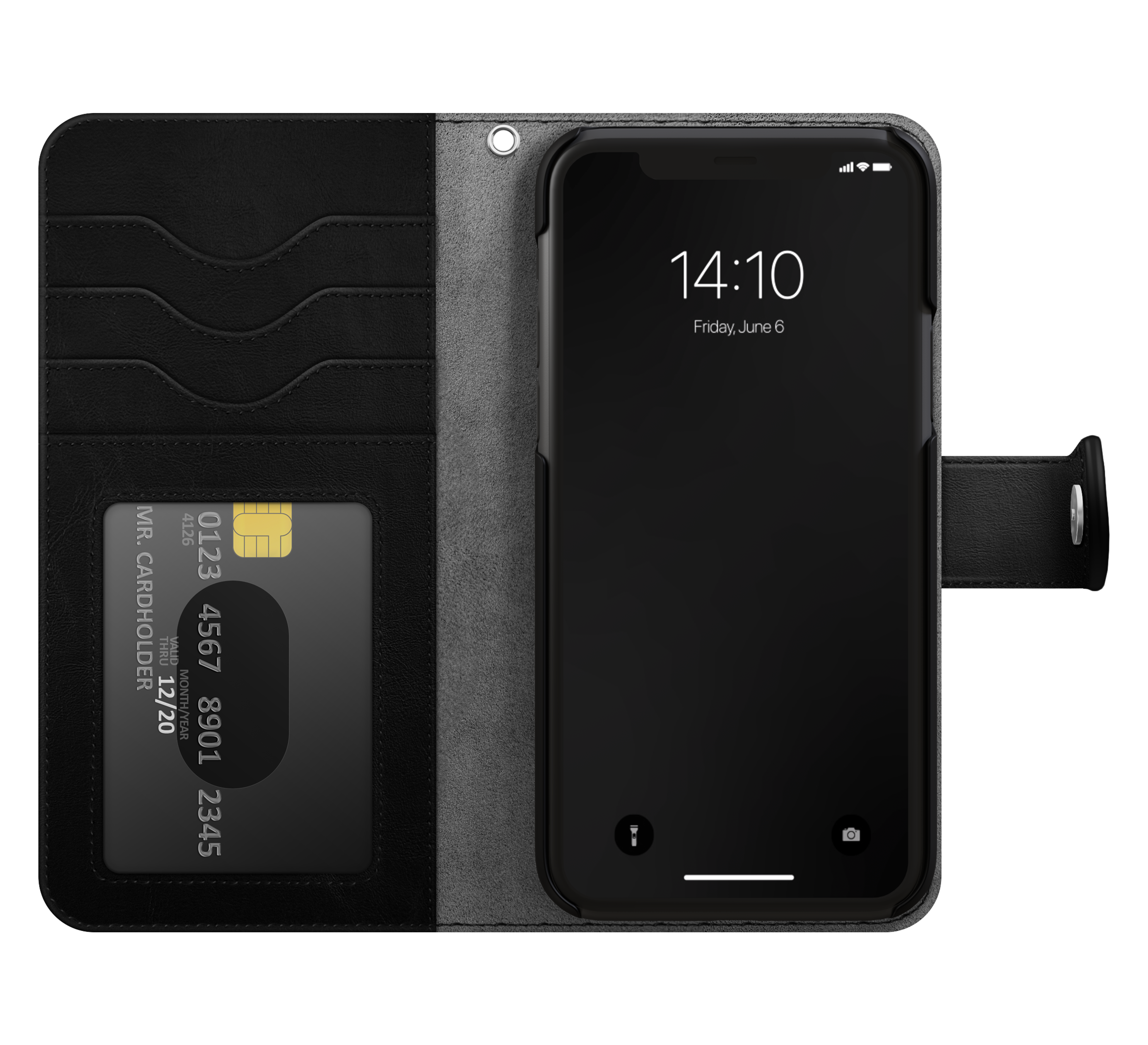 Cover portafoglio Magnet Wallet+ iPhone 13 Pro Max Black