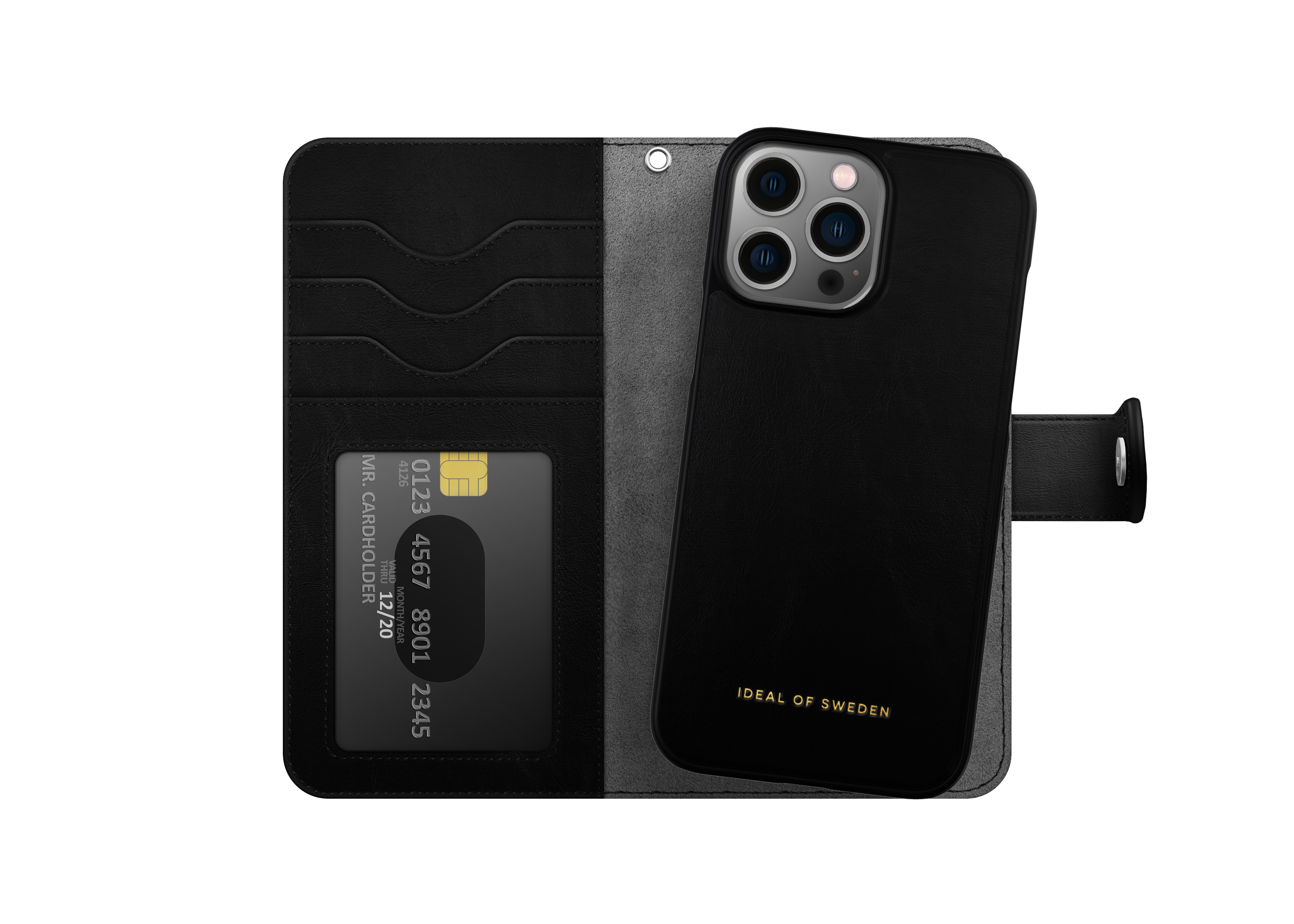 Cover portafoglio Magnet Wallet+ iPhone 12 Pro Max Black