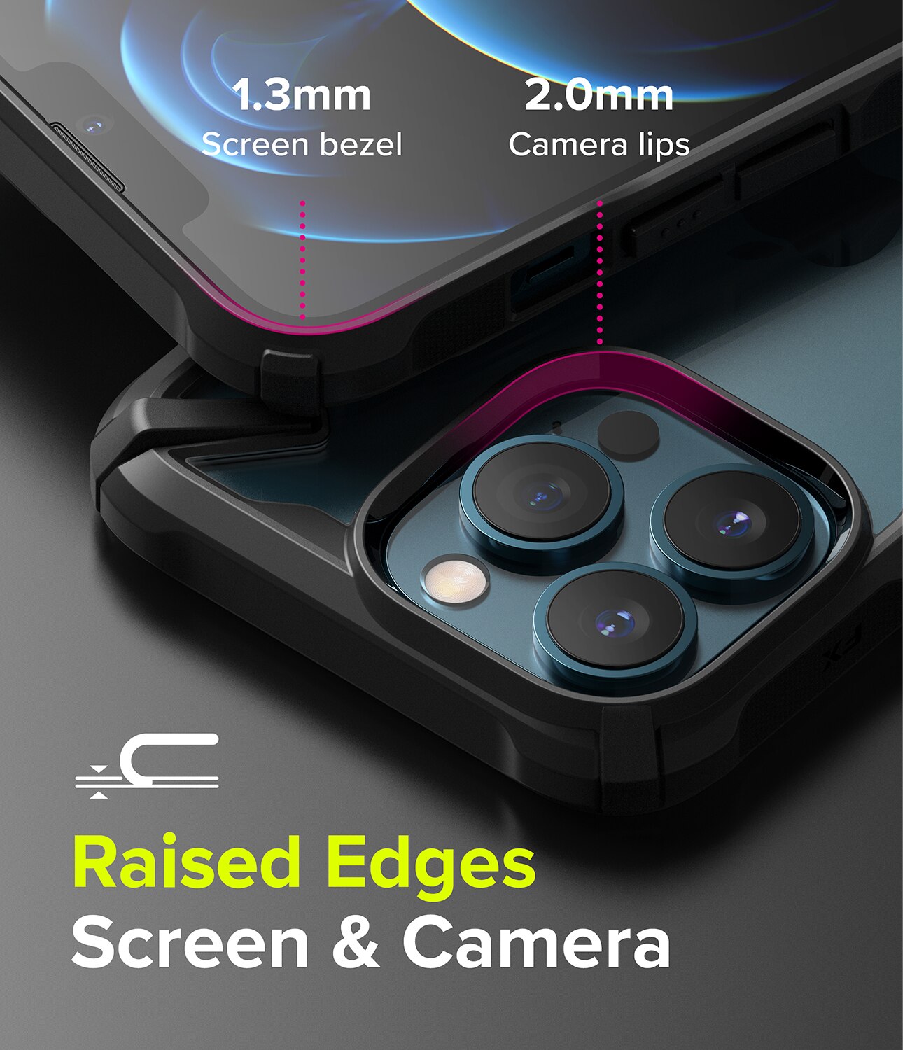 Cover Fusion X iPhone 13 Pro Nero
