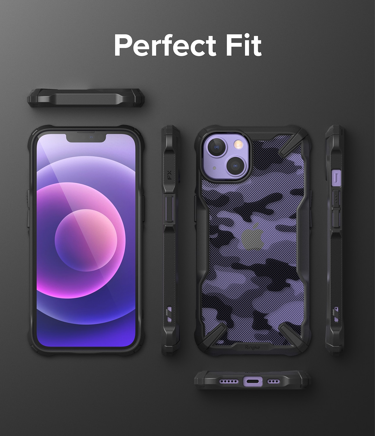 Cover Fusion X Design iPhone 13 Camo Black