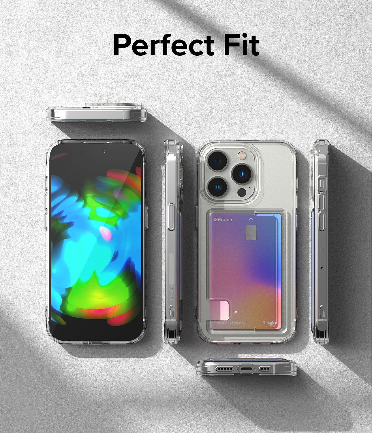 Cover Fusion Card iPhone 14 Pro trasparente