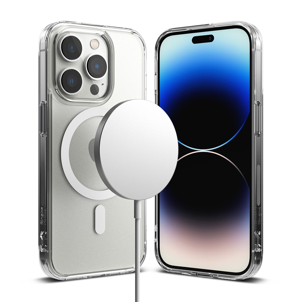 Cover Fusion Magnetic iPhone 14 Pro Max Trasparente