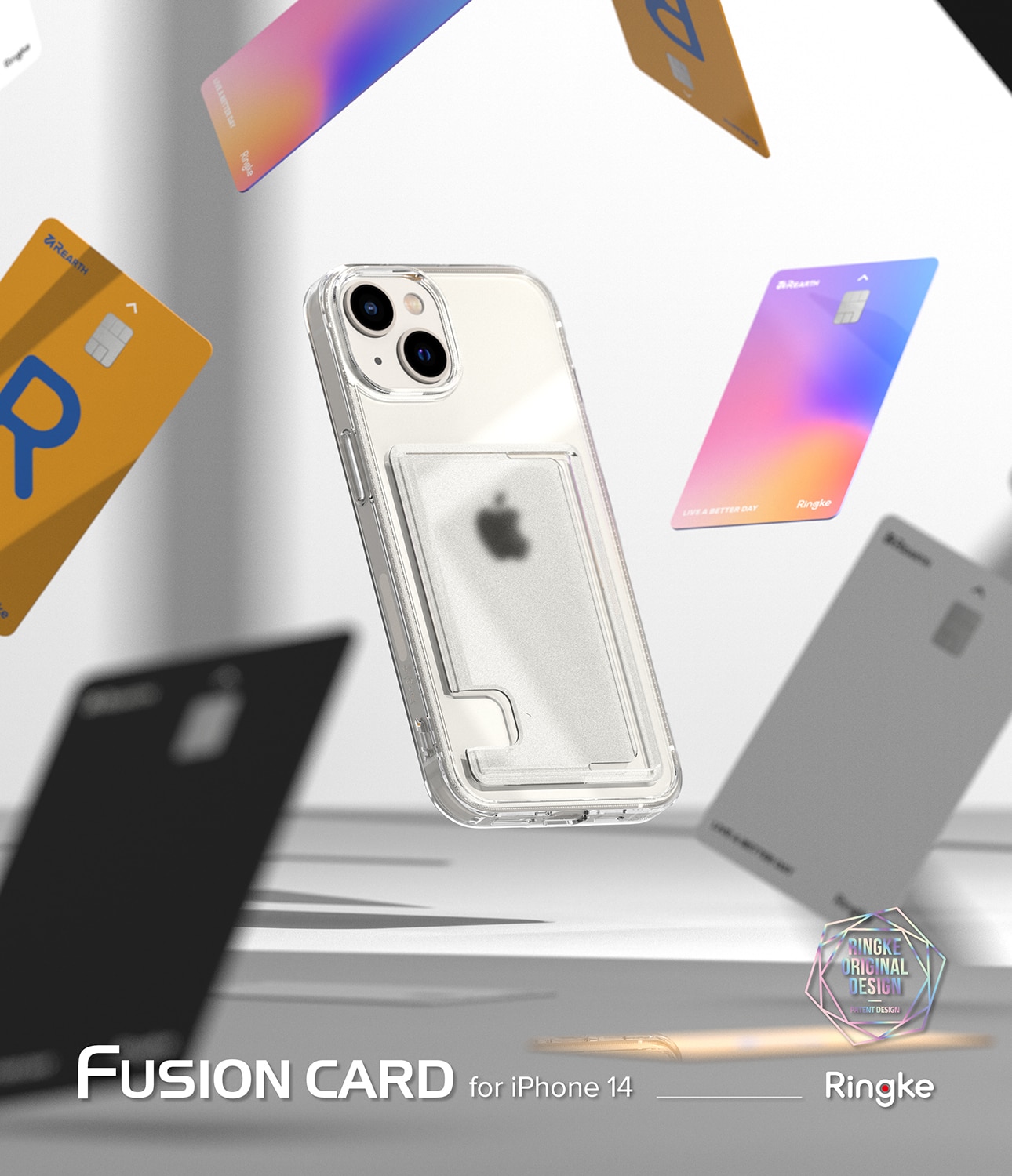 Cover Fusion Card iPhone 14 Trasparente