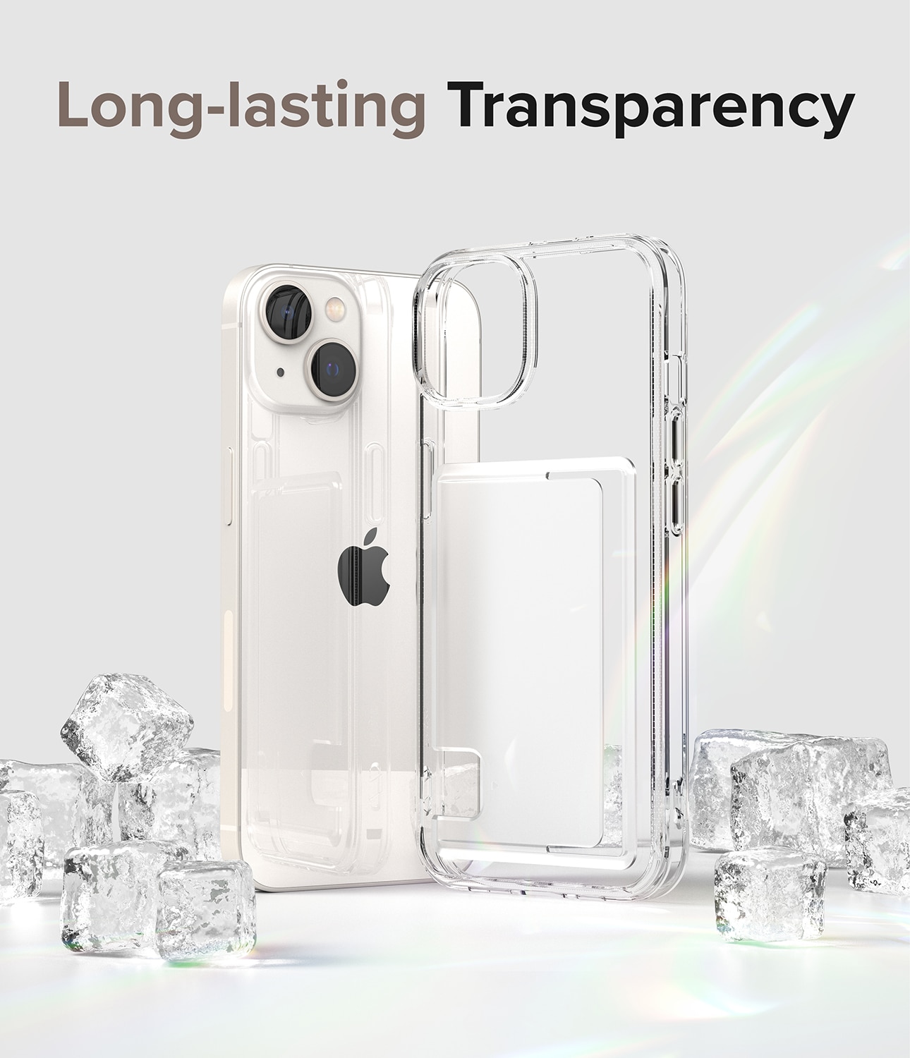 Cover Fusion Card iPhone 14 Plus trasparente