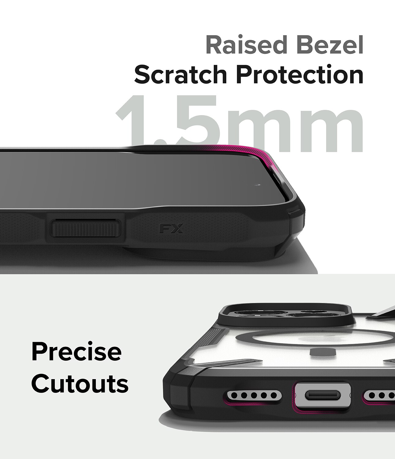 Cover Fusion X Magnetic MagSafe iPhone 15 Pro Matte Black