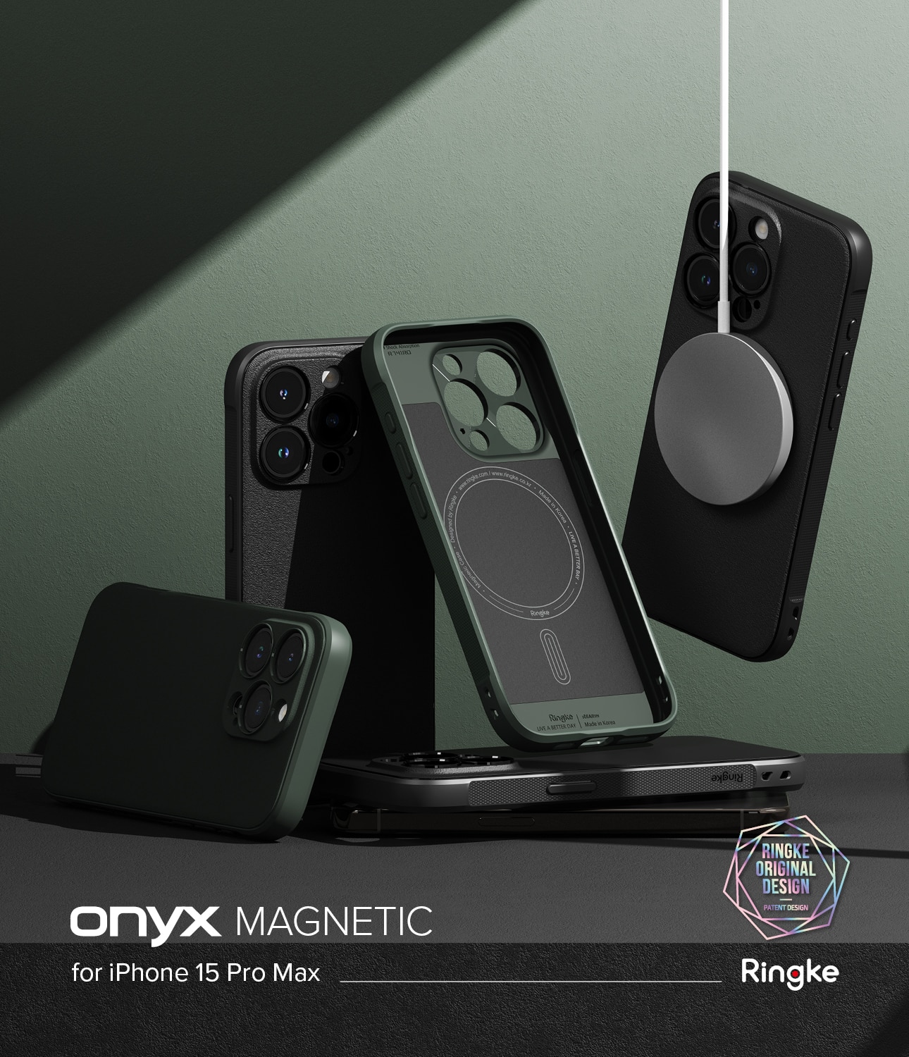 Cover Onyx Magnetic iPhone 15 Pro Max Black