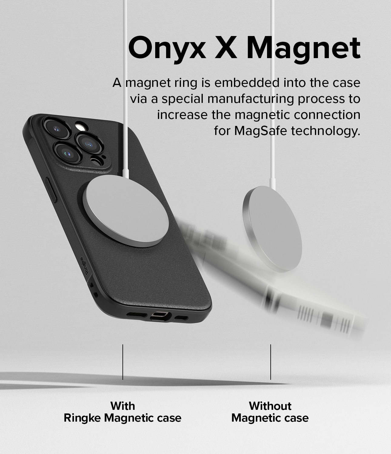 Cover Onyx Magnetic iPhone 15 Pro Max Black